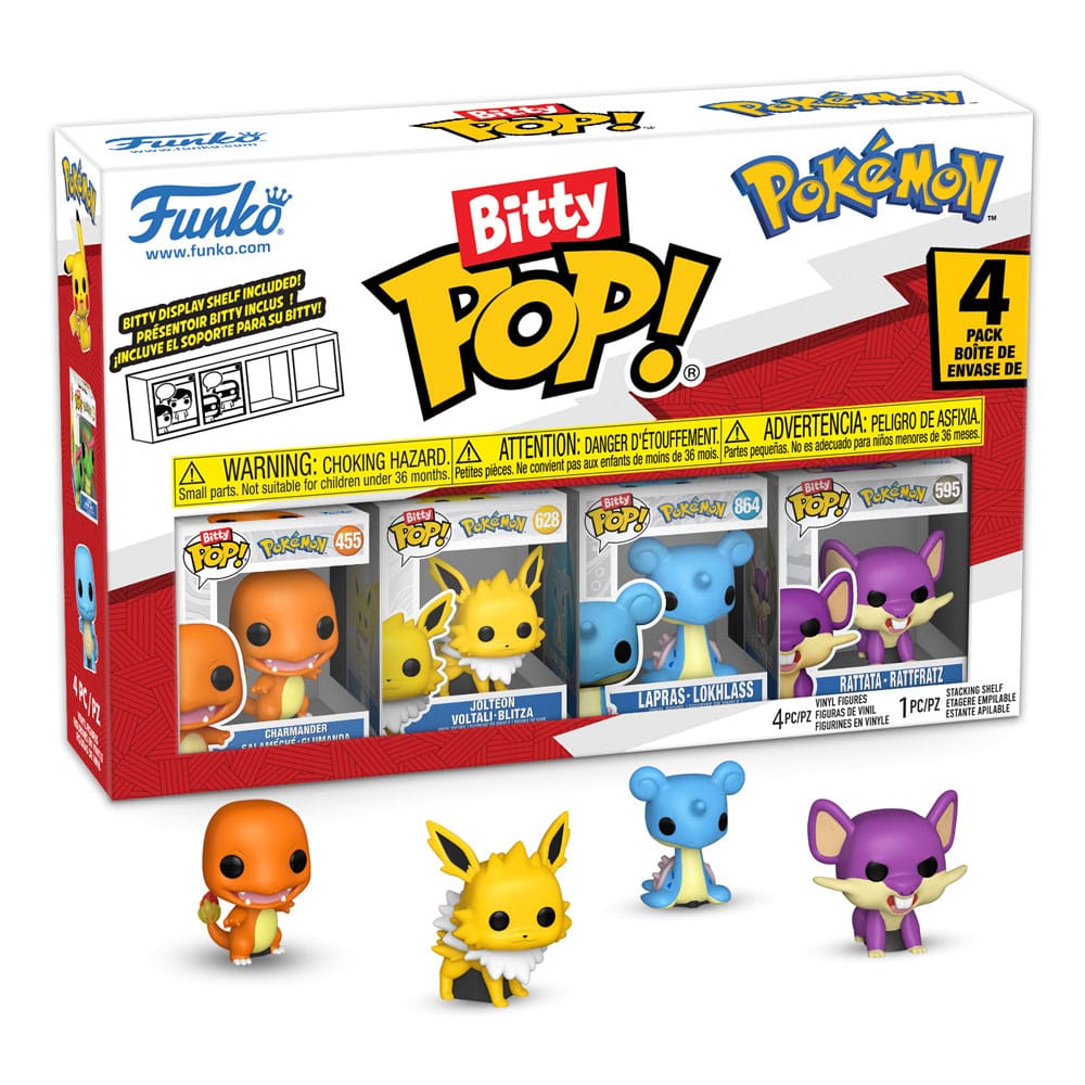 Pokémon Bitty POP! Figur 4-Pack Series 2 - 2 cm Mini Figurer Funko