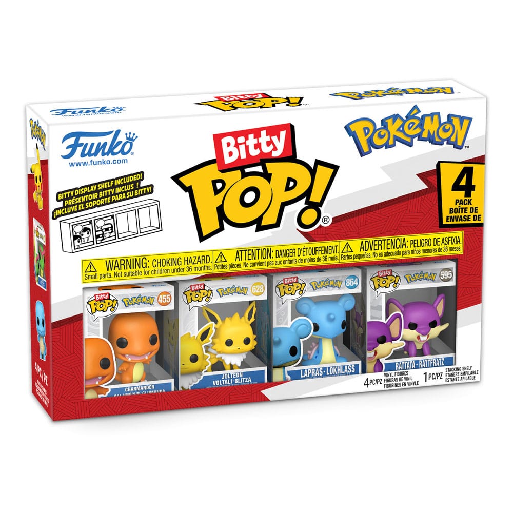 Pokémon Bitty POP! Figur 4-Pack Series 2 - 2 cm Mini Figurer Funko