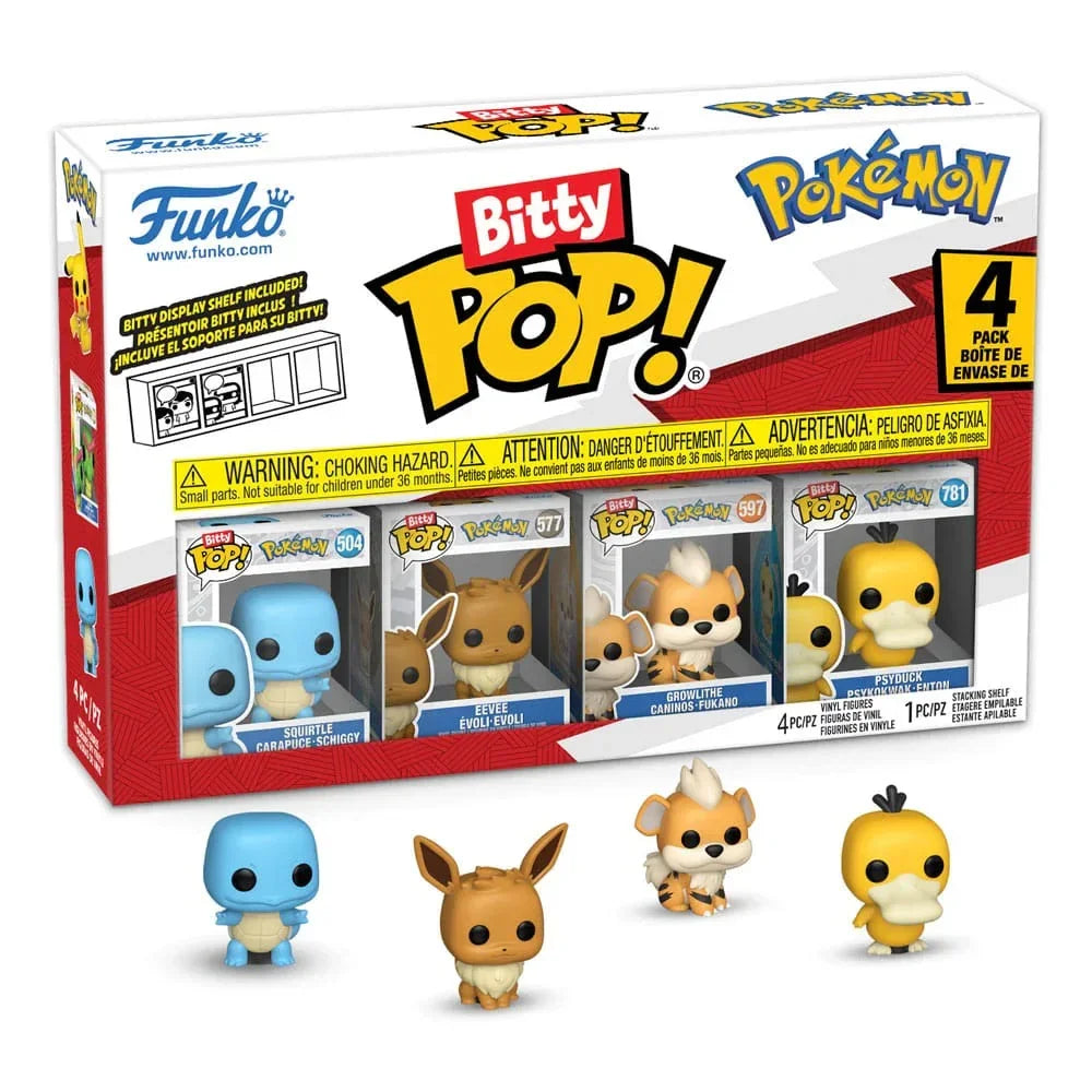 Pokémon Bitty POP! Figur 4-Pack Serie 4 - Mini Vinyl Figurer Funko