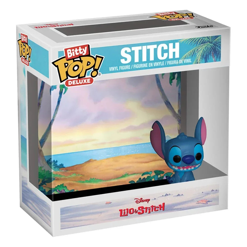 Disney Bitty POP! Deluxe Figur Stitch (Strand) Display (12) 2,5 cm Funko