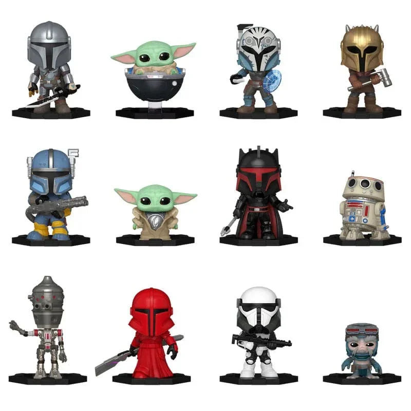 Star Wars Mystery Mini Actionfigurer 5 cm The Mandalorian Display (12) Funko