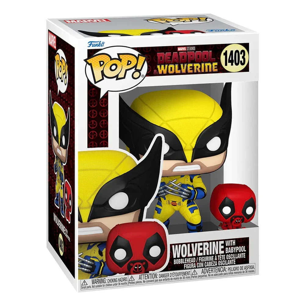 Deadpool 3 POP! Vinyl Figur Wolverine med Babypool - 9 cm Funko
