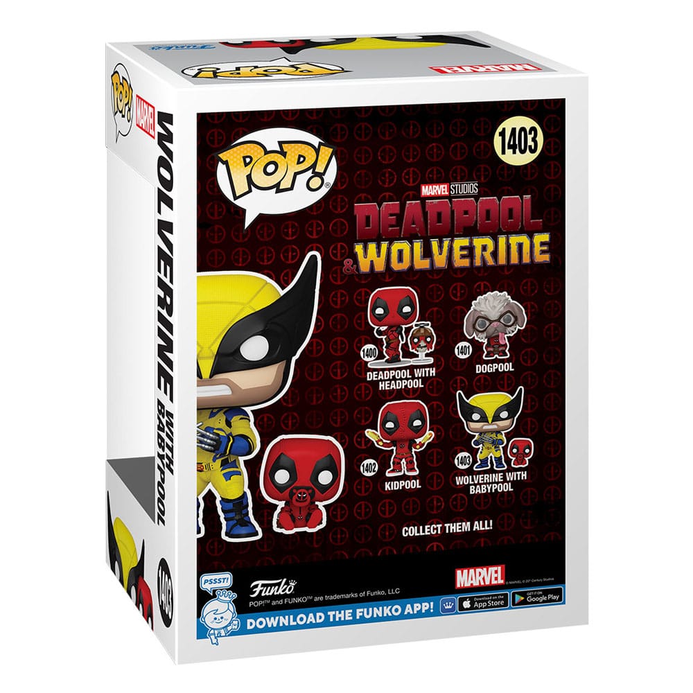 Deadpool 3 POP & Buddy! Figur Wolverine w/ Babypool 9 cm Funko