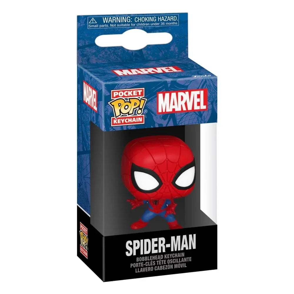 Marvel POP Vinyl Nyckelringar 4 cm - Spider-Man Display (12) Funko