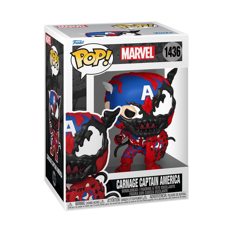Marvel POP! Vinyl Figur Carnageized - Captain America 9 cm Funko