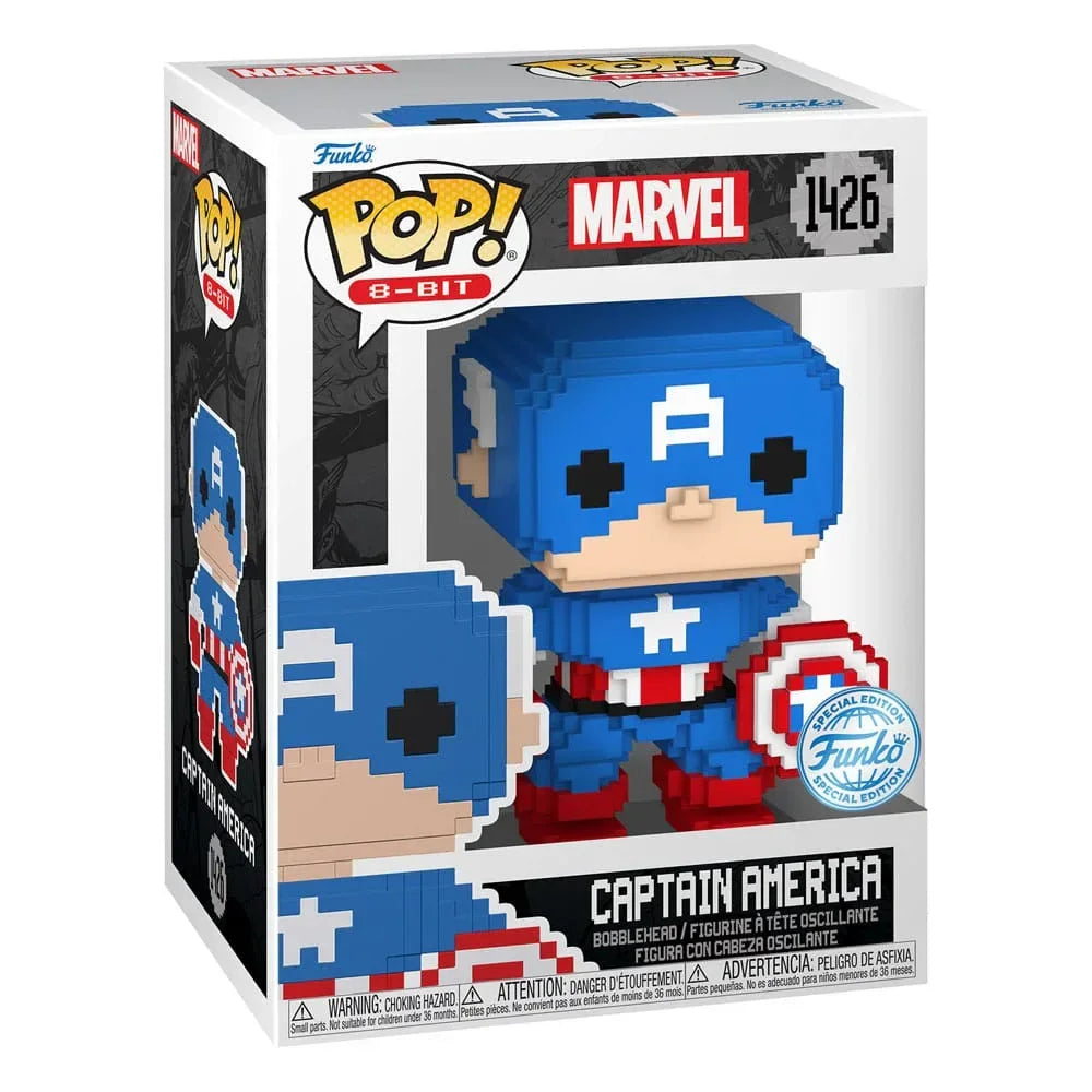 Marvel POP! 8-Bit Vinyl Figur Captain America 9 cm Funko