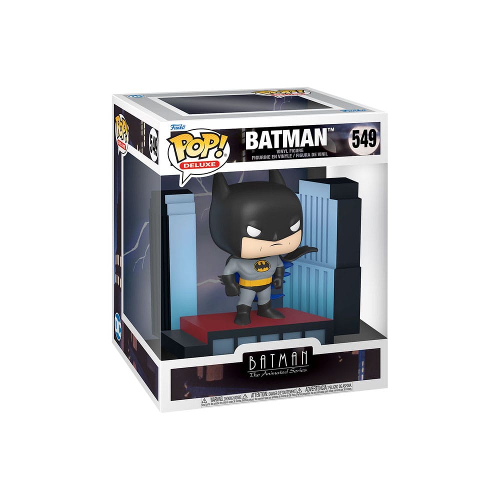 Batman The Animated Series POP! Deluxe Vinyl Figur Batman på Tak 9 cm Funko