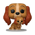 Lady and the Tramp POP! Disney Vinyl Figure Lady med valp 9 cm Funko