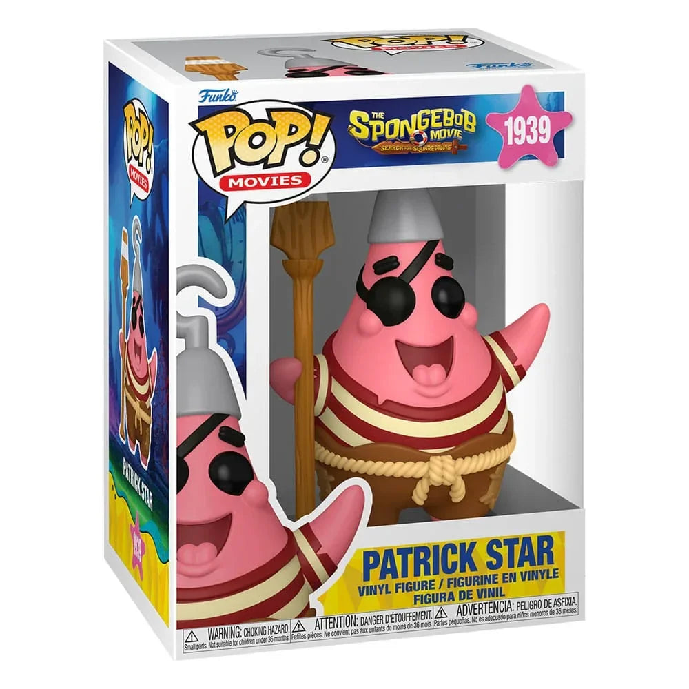 Svampbob POP! Figur Patrick Star (Pirate) 9 cm Funko