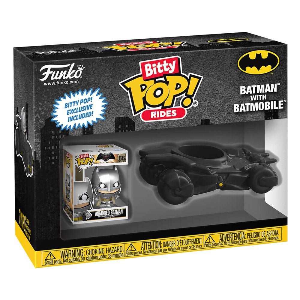 DC Comics Bitty POP! Rides Vinyl Figur Batman med Batmobile 2,5 cm Funko