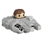 Star Wars Bitty POP! Rides Figur Display Han Solo w/Millenium Falcon 2,5 cm Funko