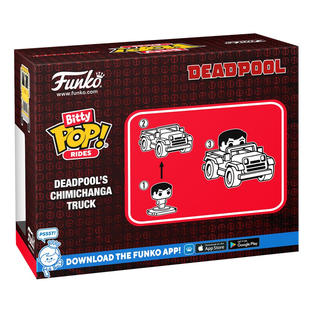 Marvel POP! Rides Figur Deadpool w/Chimichanga Truck 2,5 cm Funko