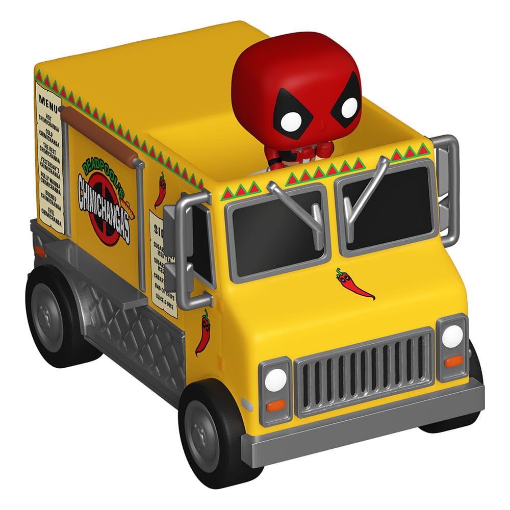 Marvel POP! Rides Vinyl Figur Deadpool med Chimichanga Truck 2,5 cm Funko