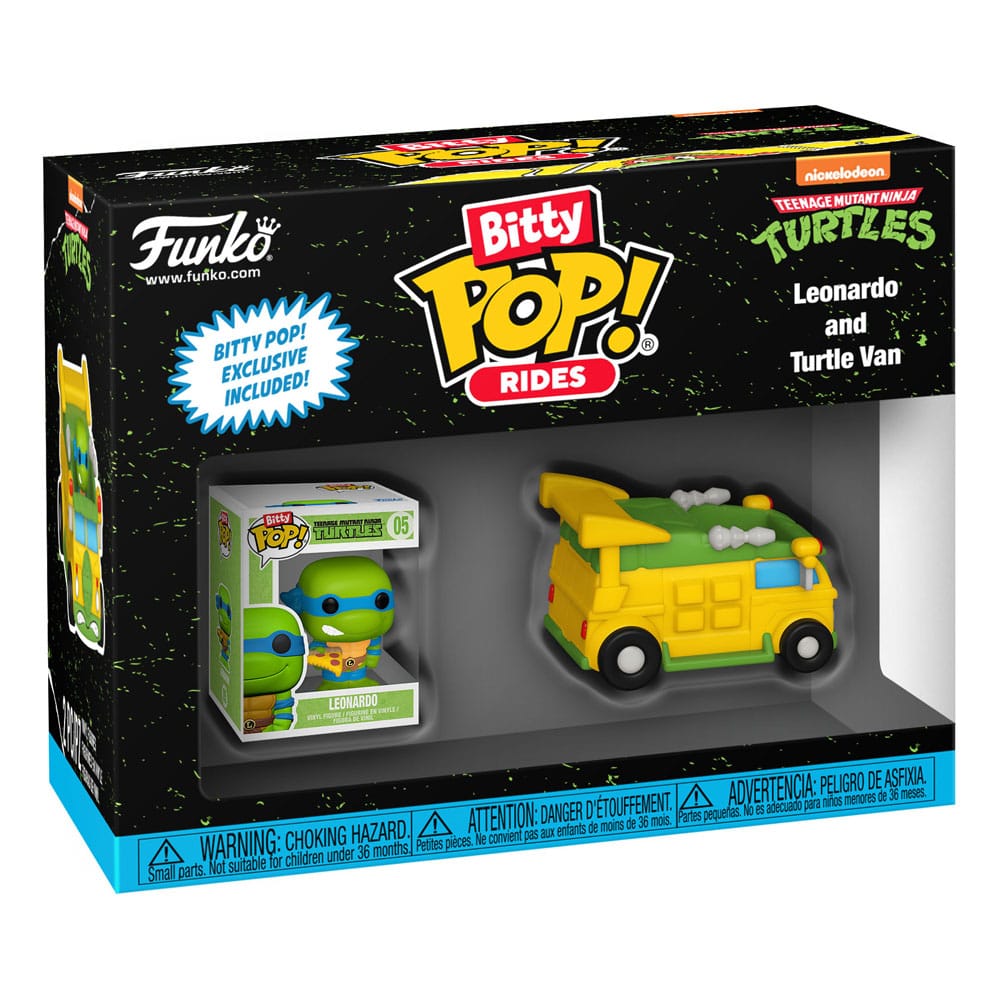 Teenage Mutant Ninja Turtles Bitty POP! Rides - Leonardo med Van Funko