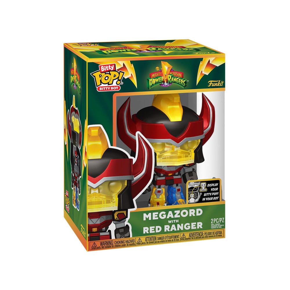 Mighty Morphin Power Rangers Bitty POP! Bots 4-Pack Megazord med Red Ranger Funko