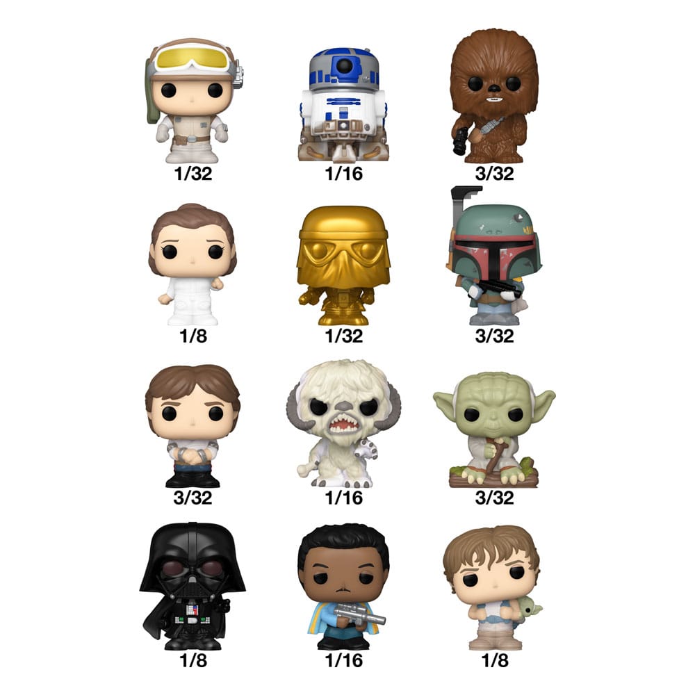 Star Wars Bitty POP! Vinyl Figure Display (32) S2 PDQ 2,5 cm Funko
