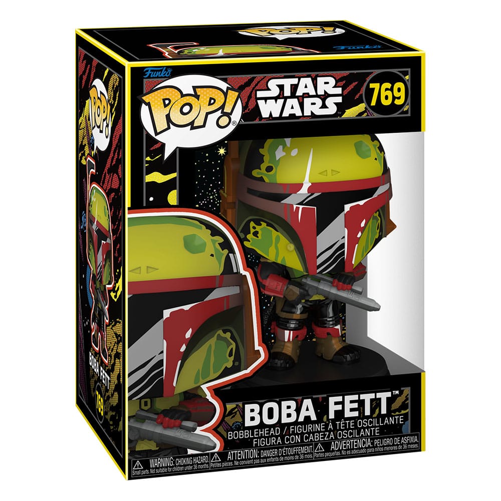 Star Wars: Book of Boba Fett POP! TV Vinyl Figur Boba Fett (Retro) 9 cm Funko