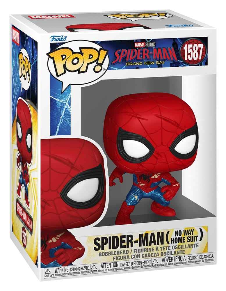 Spider-Man: Helt Ny Dag POP! Figur Spider-Man (No Way Home-dräkt) (Helt Ny Dag) 9 cm