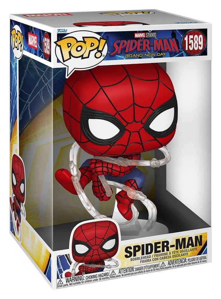 Spider-Man: Helt Ny Dag Superstor Jumbo POP! Figur Spider-Man 25 cm