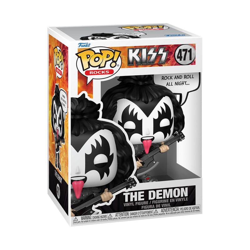 KISS POP! Sayings Figur The Demon (R&R All Night) 9 cm Funko
