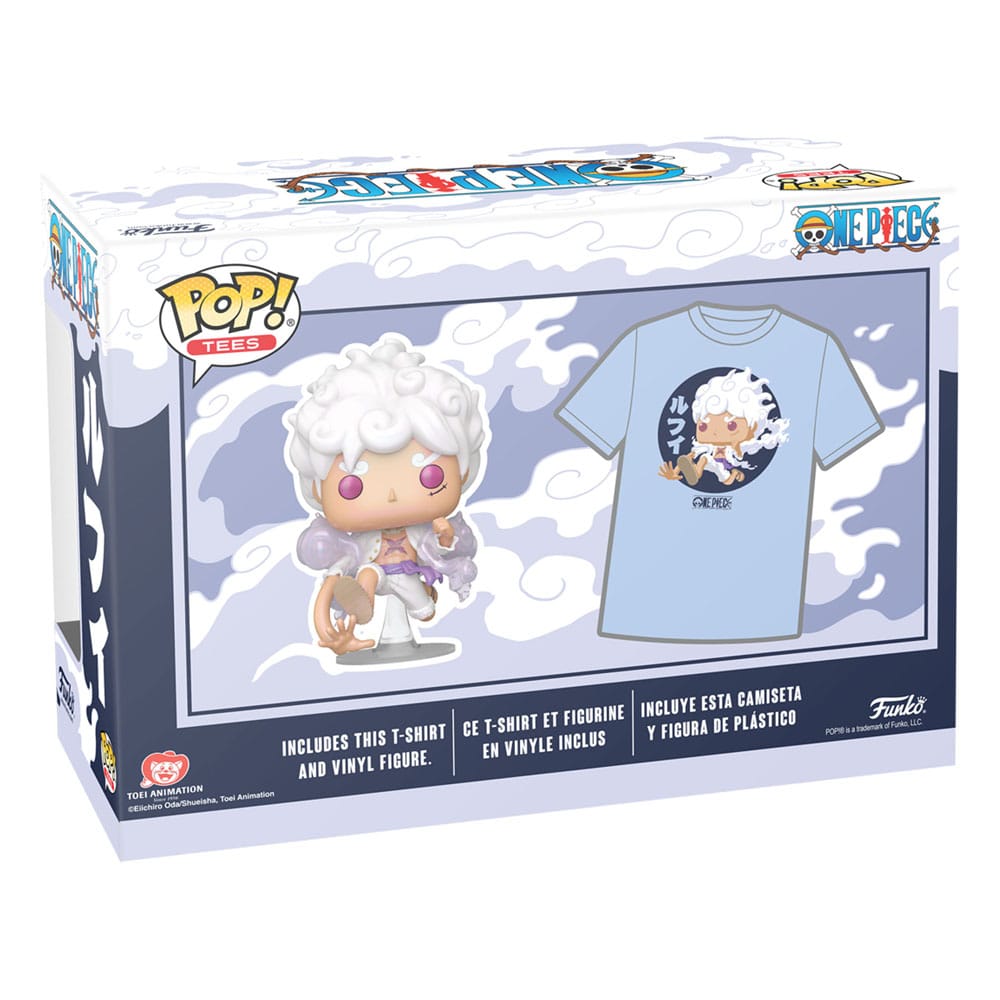 One Piece POP! & Tee Box Luffy Fifth Gear Size S Funko