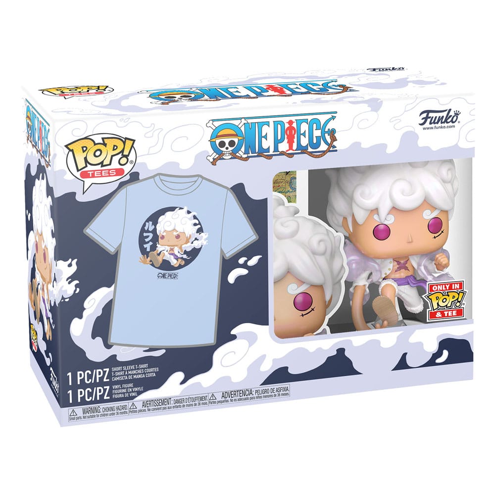 One Piece POP! & Tee Box Luffy Fifth Gear Size S Funko