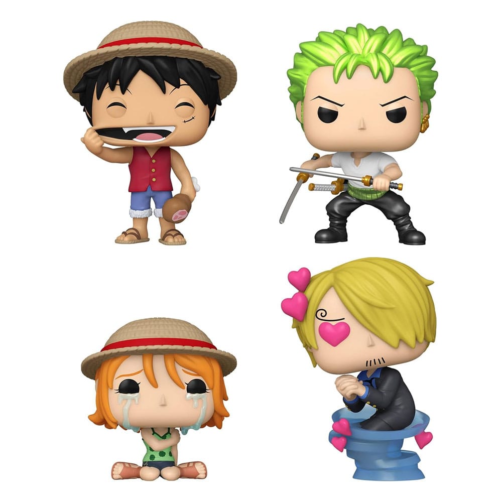 One Piece POP! Animation Figur 4-Pack Refresh 4PK (EMEA) 9 cm Funko