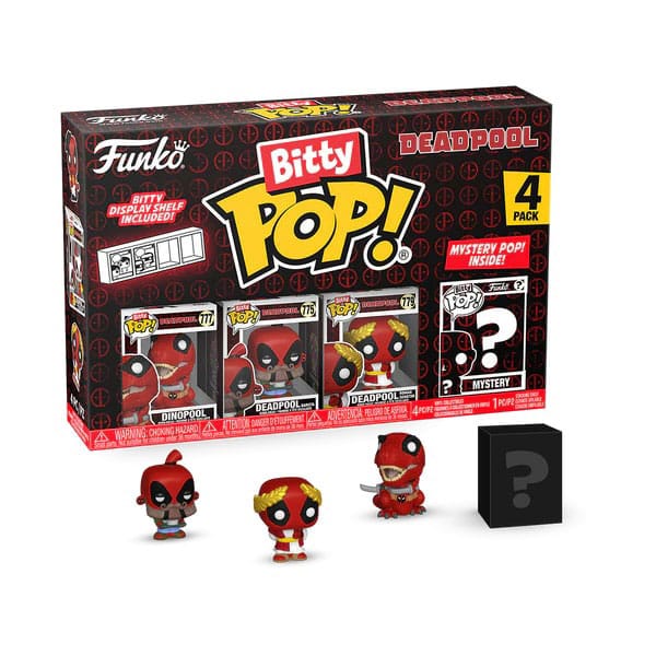 Deadpool Bitty POP! Figur 4-Pack Dinopool 2,5 cm Funko