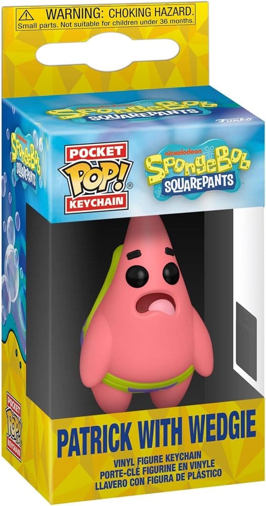 Svampbob POP! Vinyl Nyckelrings 4 cm Patrick w/Wedgie Assortment (12)