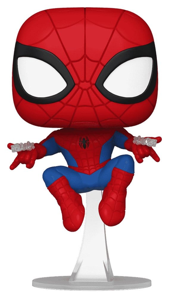 Marvel POP! Comics figur Web Spider-Man (Swinging) Exclusive 9 cm