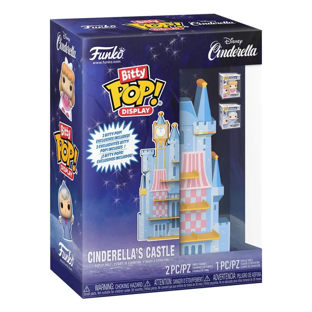 Disney Bitty POP! Display med Cinderella's Castle och 2 Figurer Funko