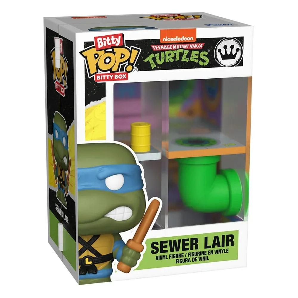 Teenage Mutant Ninja Turtles Bitty POP! Bitty Box Display med 2 Figurer Sewer Lair Funko
