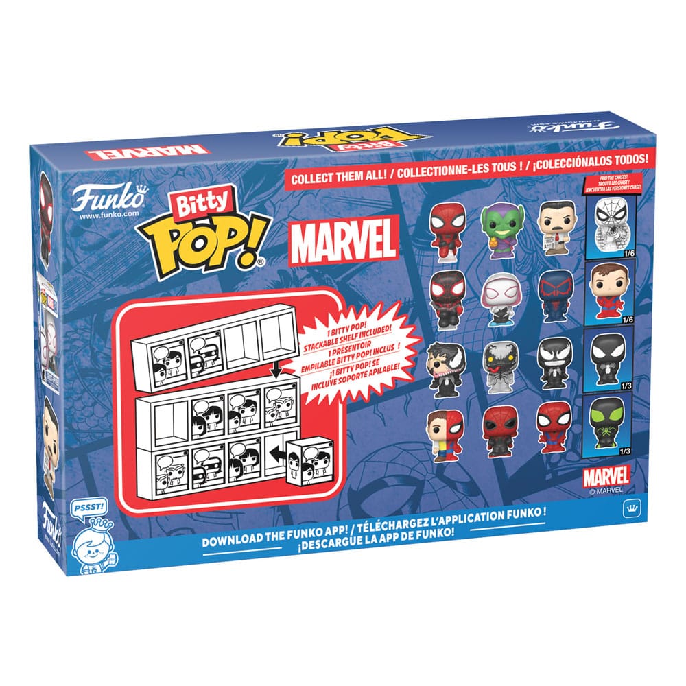 Spider-Man Bitty POP! Figur 4-Pack Series 1 - Mini Samling Funko