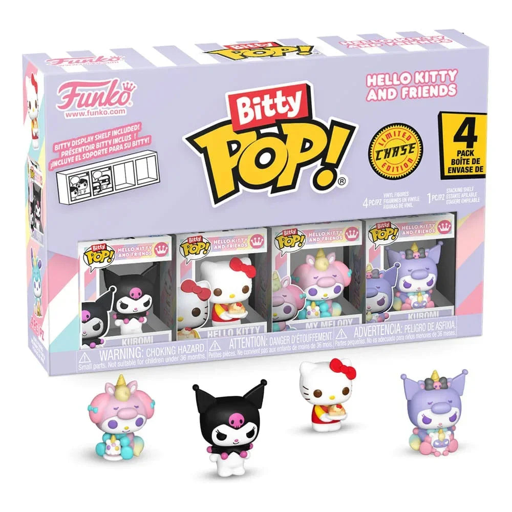 Hello Kitty och Vänner Bitty POP! Figur 4-Pack Serie 3 2 cm