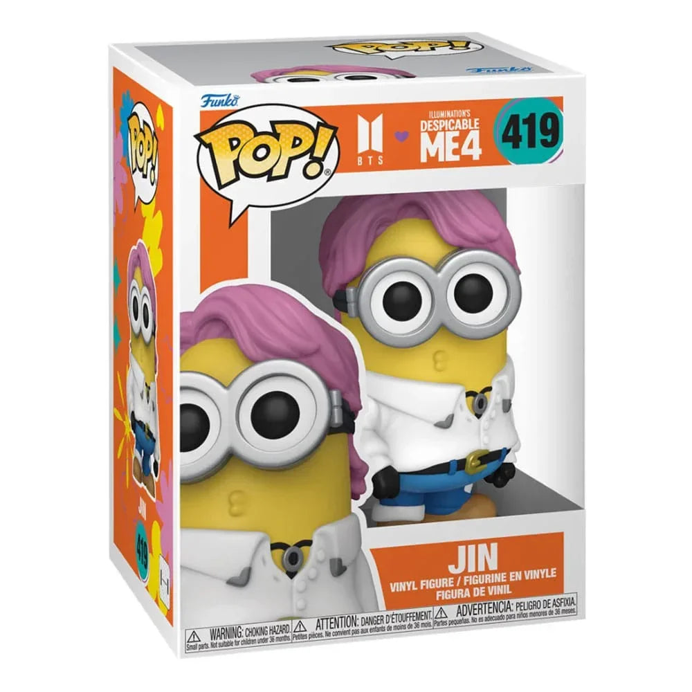 Minions x BTS POP! Rocks Vinyl Figur Jin 9 cm Funko
