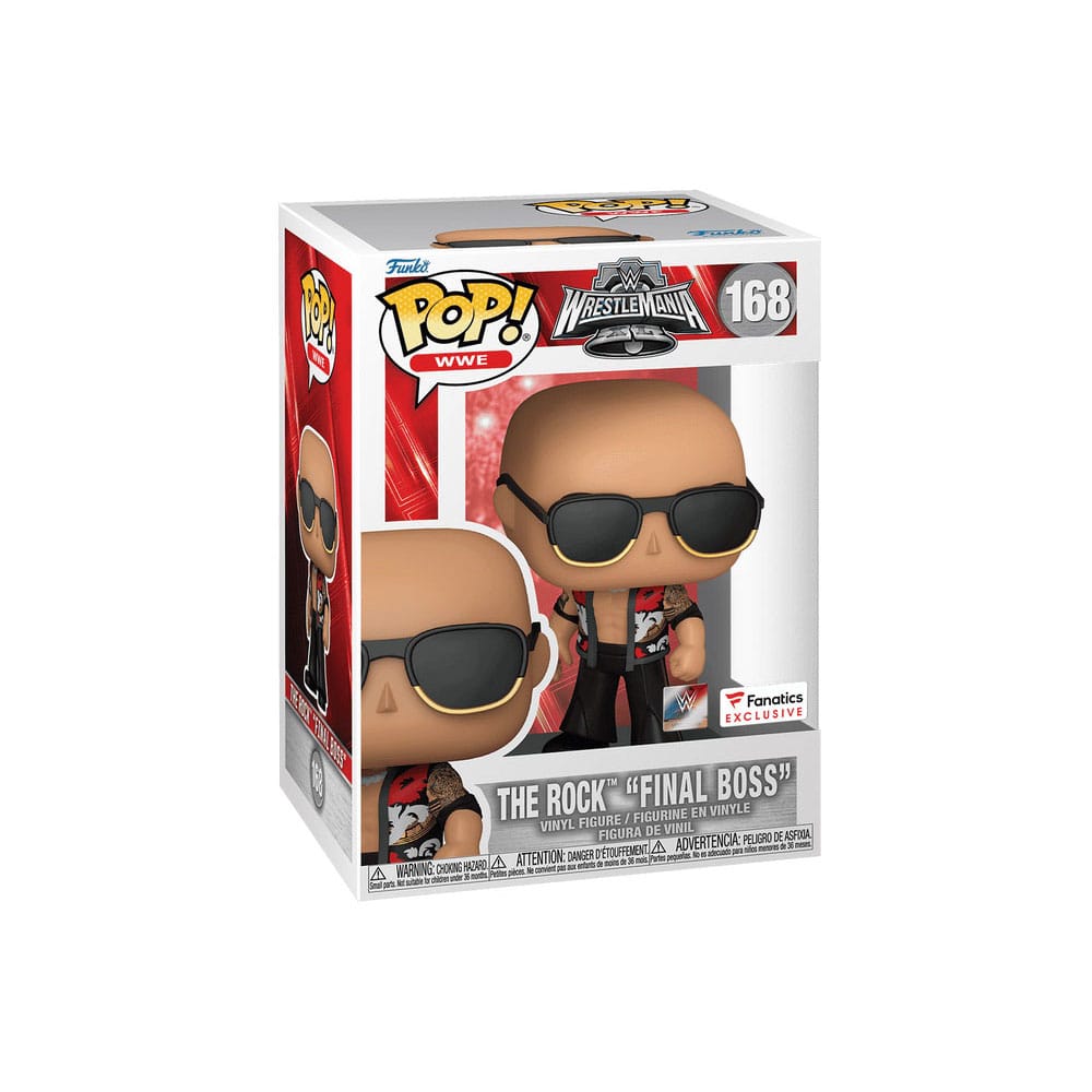 WWE POP! Figur The Rock - Final Boss (WrestleMania 40) 9 cm Funko
