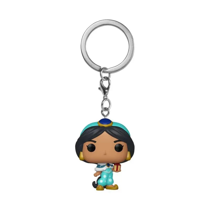 Disney Princess POP! Vinyl Nyckelrings 4 cm - Holiday Jasmine Display (12) Funko