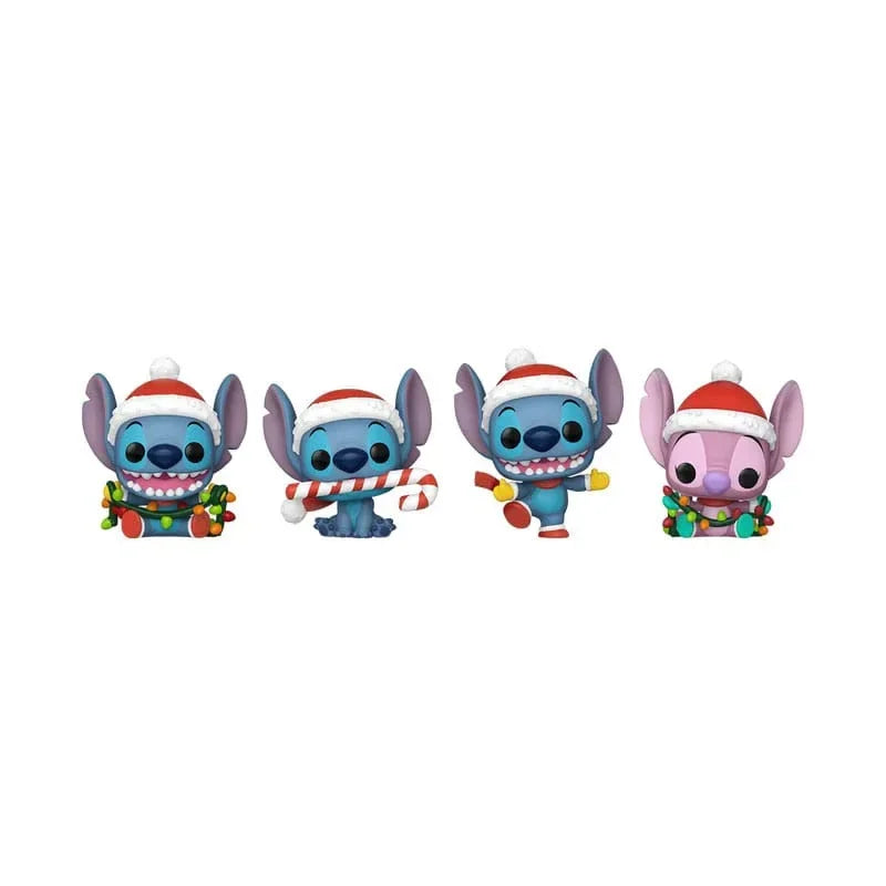 Lilo&Stitch Holiday 2025 Pocket POP! Vinyl Nyckelrings 4-Pack Tree Holiday Box 4 cm Funko