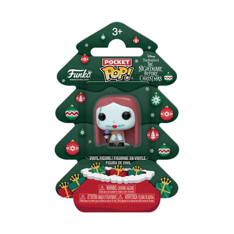 Nightmare Before Christmas Holiday 2025 Pocket POP! Vinyl Nyckelrings Sally Tree Holiday Box 4 cm Funko