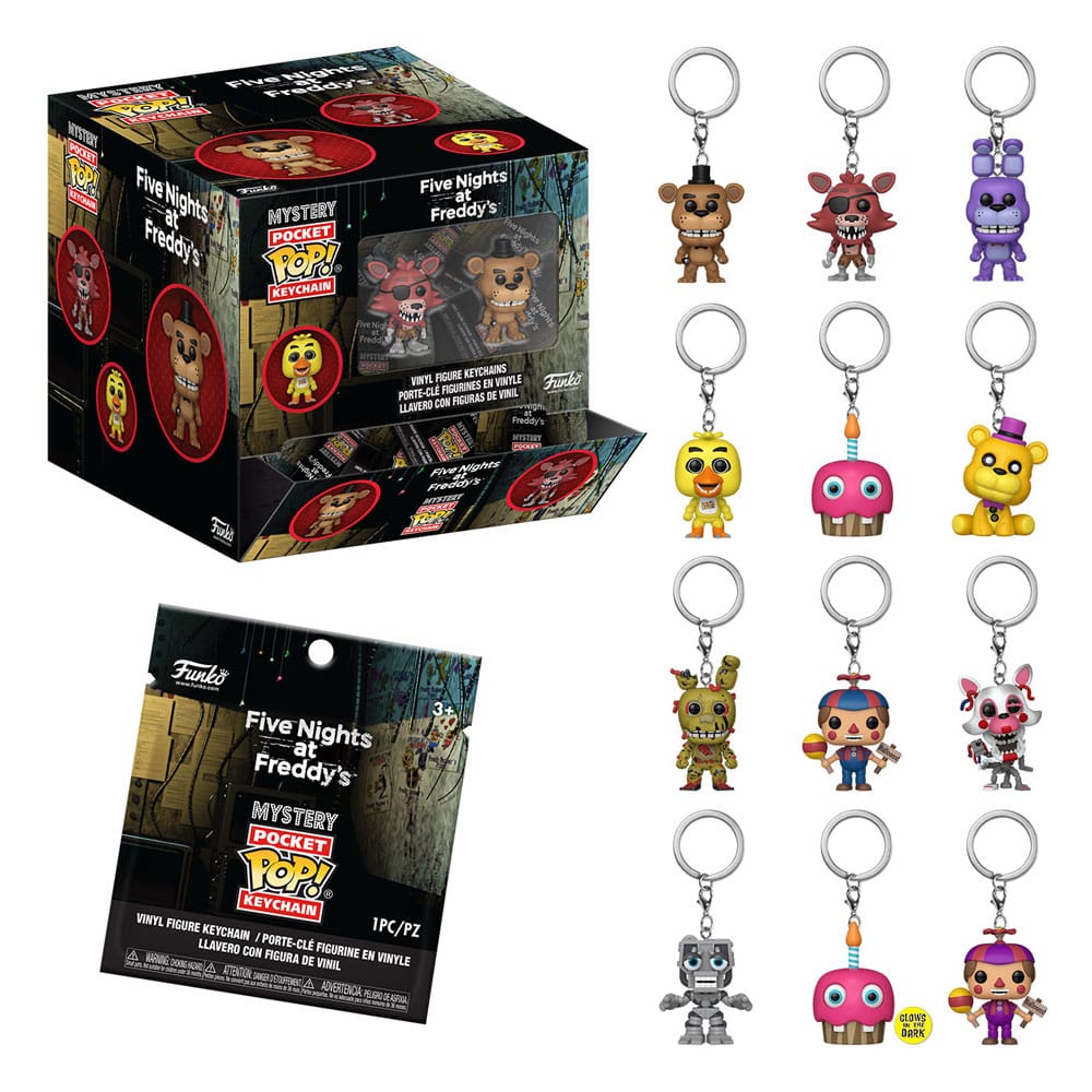 Five Nights at Freddy's POP! Vinyl Nyckelrings 4 cm Classic Display (12) Funko