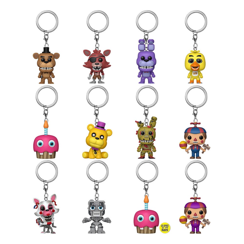 Five Nights at Freddy's POP! Vinyl Nyckelrings 4 cm Classic Display (12) Funko