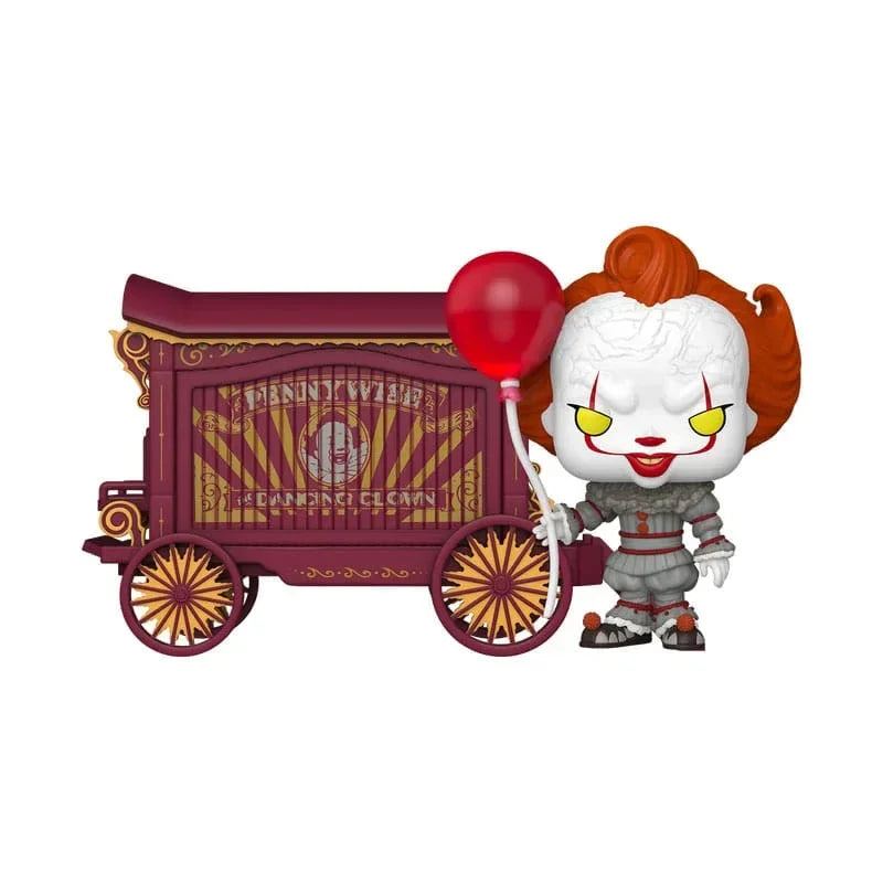 It-Welcome to Derry POP! Town Figure Pennywise & Wagon 9 cm