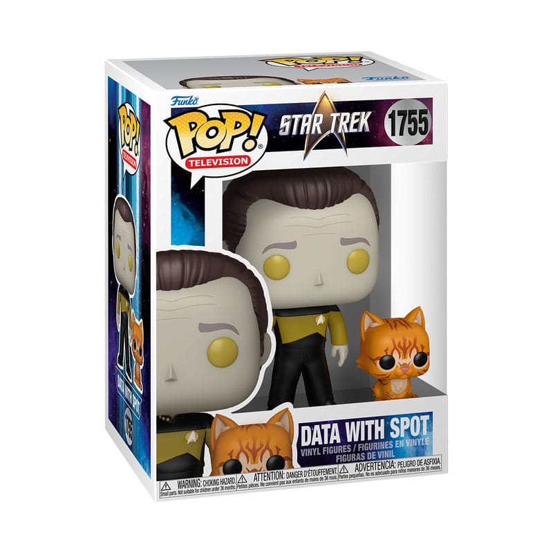 Star Trek POP!&Buddy TV Figur STNXTGen - Data med Spot 9 cm Funko