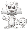 Looney Tunes POP!&Buddy Animation Figure Sylvester&Tweety 9 cm