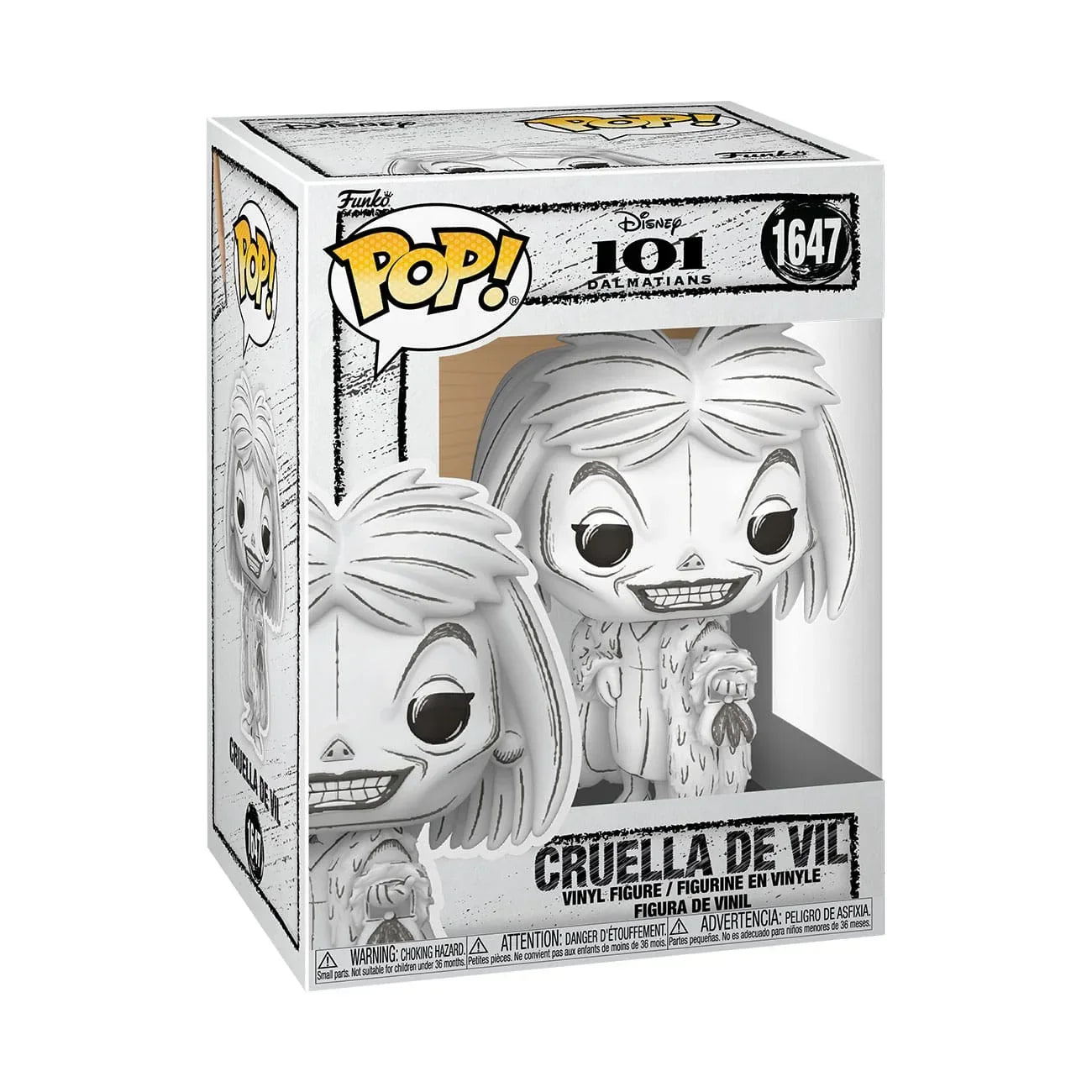 Disney POP! Figur Sketched - Cruella De Vil 9 cm Funko
