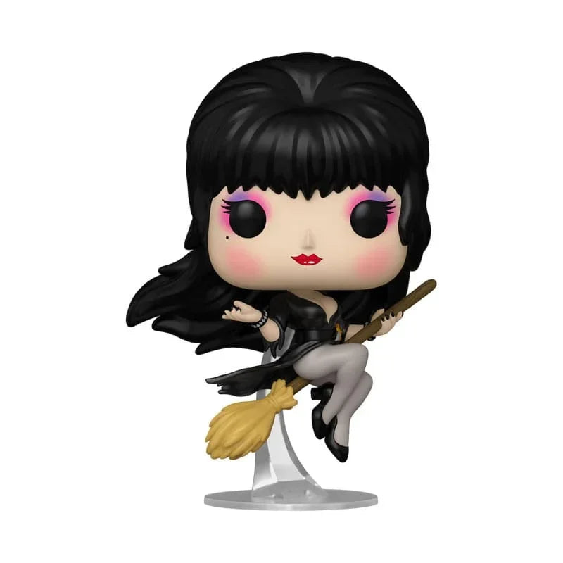 Elvira POP! Icons Figur - Elvira Broom 9 cm Funko