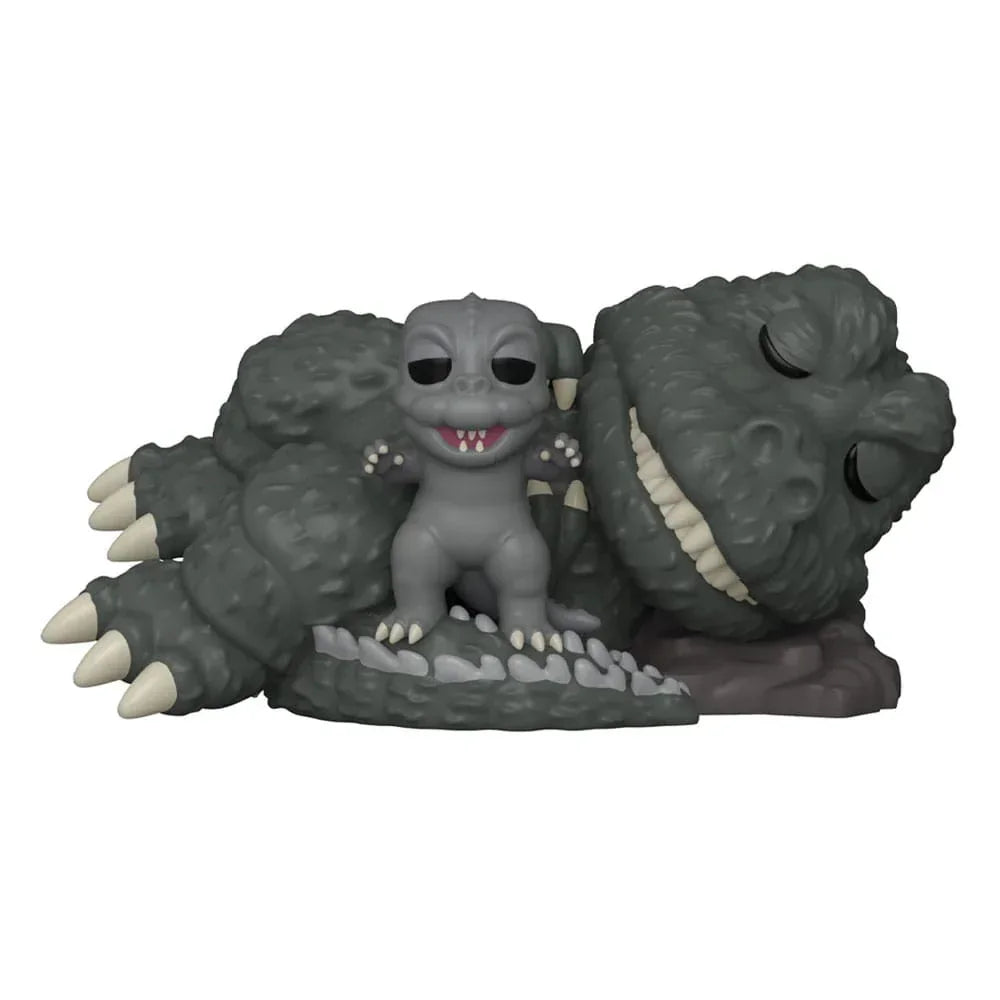 Godzilla Super Sized POP! Movies Figur Sleeping Godzilla med Minilla - 15 cm Funko
