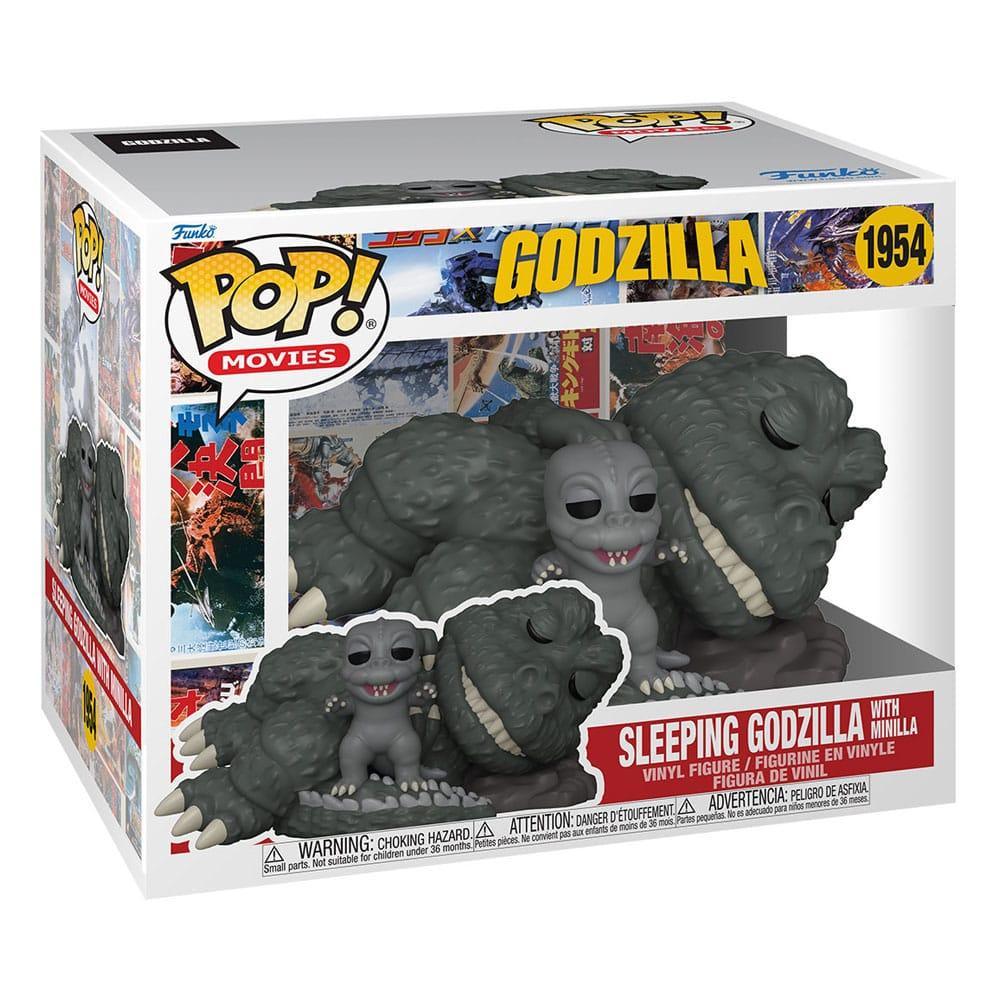 Godzilla Super Sized POP! Movies Figur Sleeping Godzilla med Minilla - 15 cm Funko