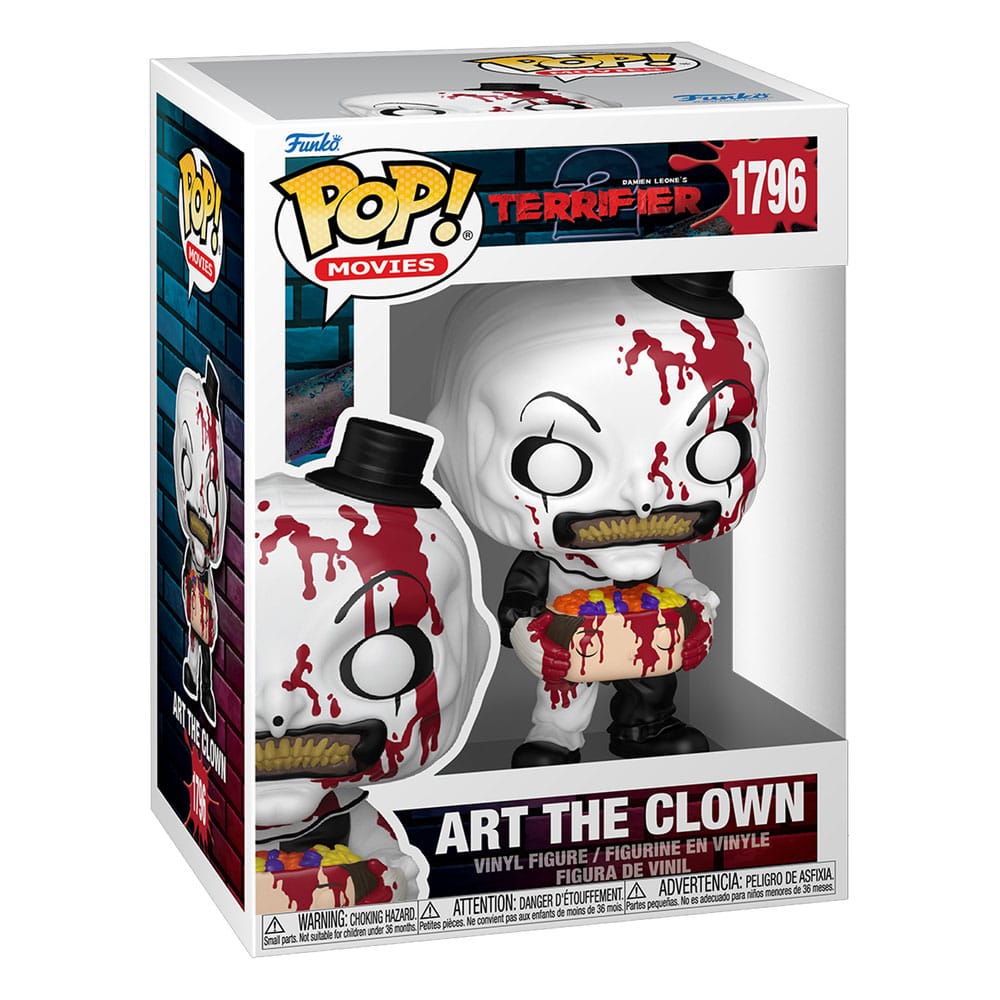 Terrifier 2 POP! Movies Figur Art the Clown med godisfylld huvud 9 cm Funko