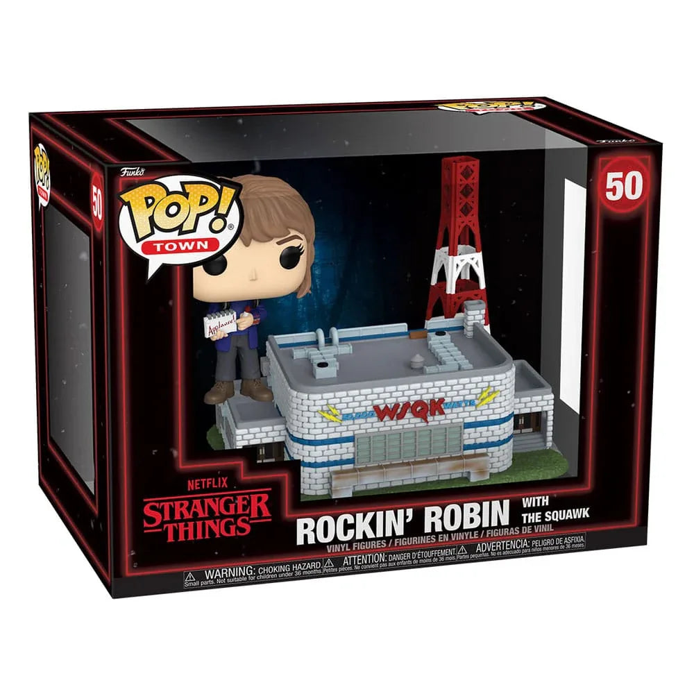 Stranger Things POP! Town Figurer Rockin' Robin med The Squawk 9 cm Funko
